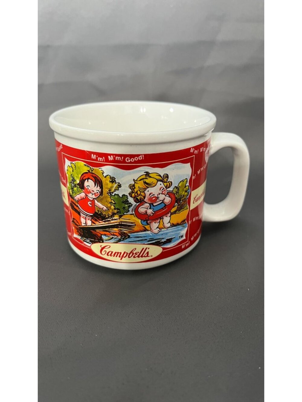 Campbells Kids Vintage Ceramic Mug Mm! Mm! Good! By Houston Harvest 2000 Dishwas